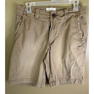 Aeropostale Flat Front Men’s Shorts Tan Light Brown Size 29 100% Cotton Pockets